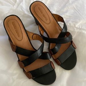 New Corso Como leather sandals/ slides